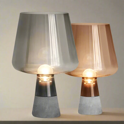 Translation missing: nl.Grunda Cement Glass Lamp — Industrial Nordic Style, Table Lamps,