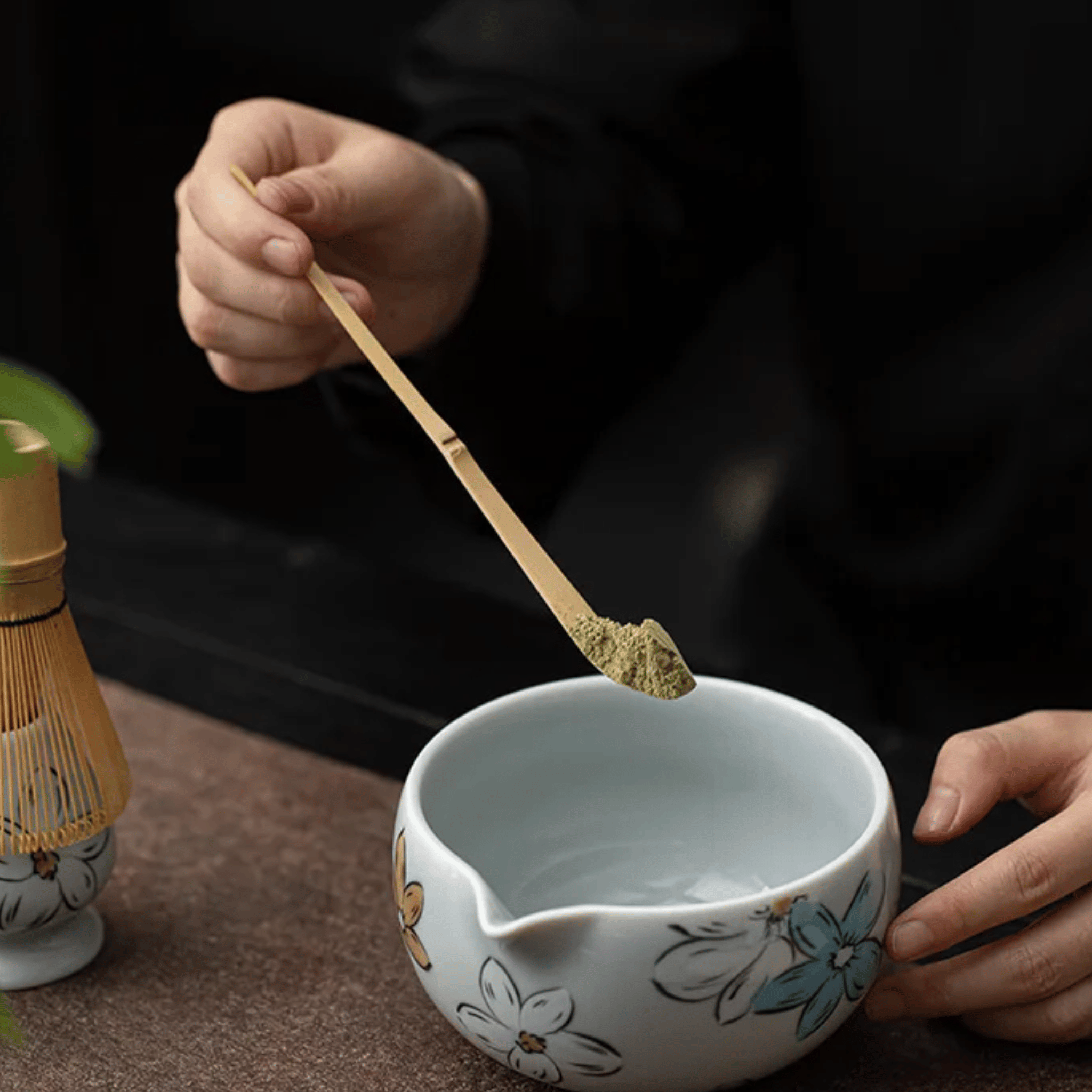 Hvisk Cherry Blossom Matcha Ceremony Set - 4 Piece, Tea Sets, Ceramic 4-Piece