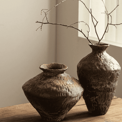Translation missing: nl.Jorde Rustic Ceramic Vase Artisan Nordic Style, Terra, Vases, Handmade Home Decor