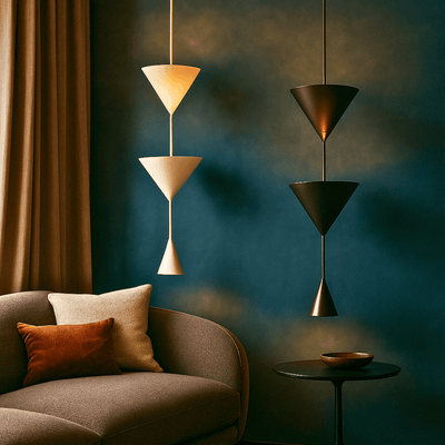 Translation missing: nl.Kjella Modern Cone Pendant Light – 3 Heads Metal, Ceiling Fixtures, 3-Head
