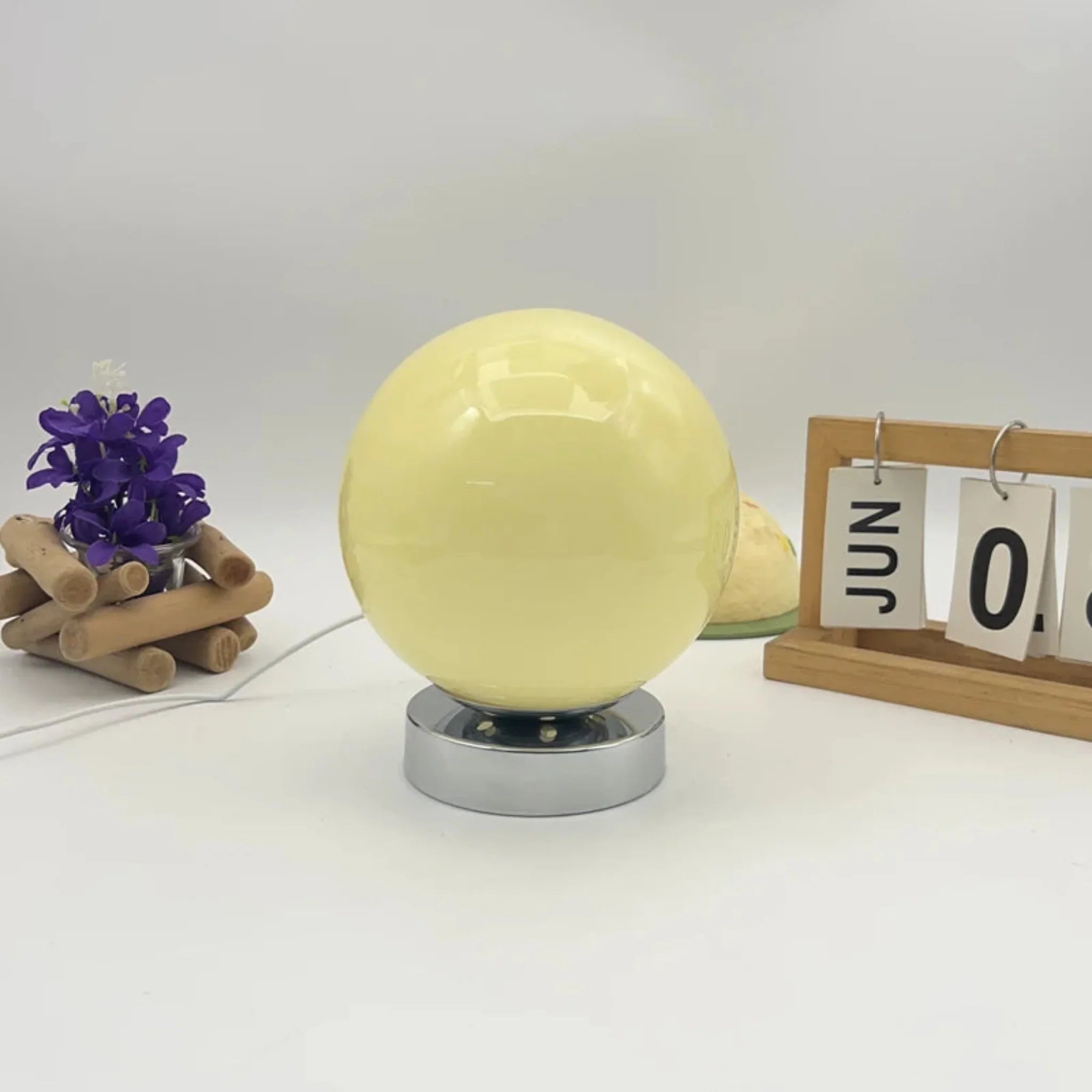 Kula Dimmable Glass Bedside Table Lamp – LED Touch, Lamps, Vintage