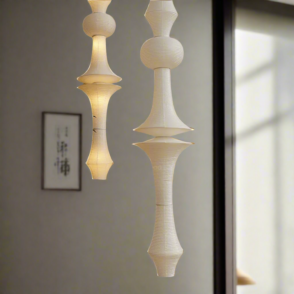 Kvara Washi Paper Pendant Light for Japandi - Skonne, Ceiling Fixtures, Nordic