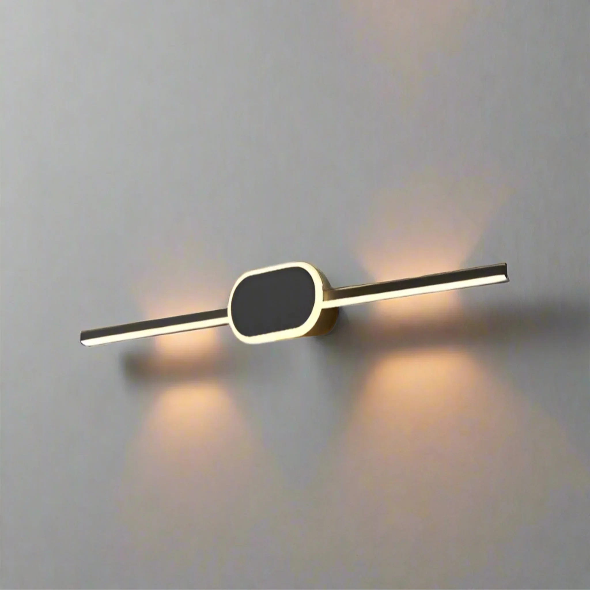 Kveld Black LED Wall Sconce for Mirrors and Vanity, L15.7’’, Light Fixtures, Minimalist Mirror