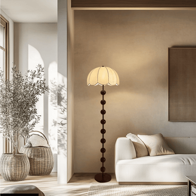 Translation missing: nl.Kveld Nordic Mushroom Floor Lamp Warm Ambient Glow, Lamps, Scandinavian Walnut