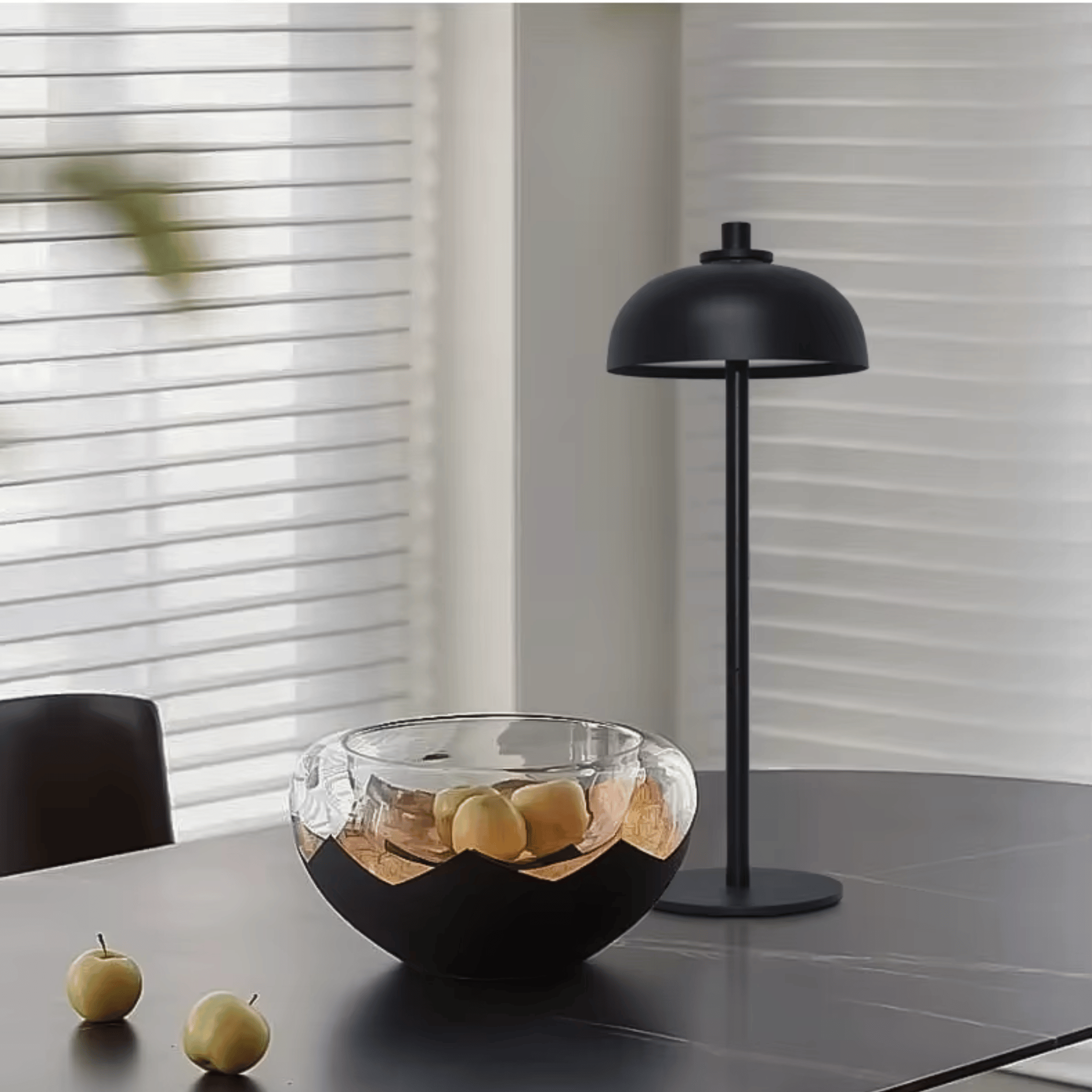 Kvelda Cordless Dimmable Touch Table Lamp – Black, Lamps