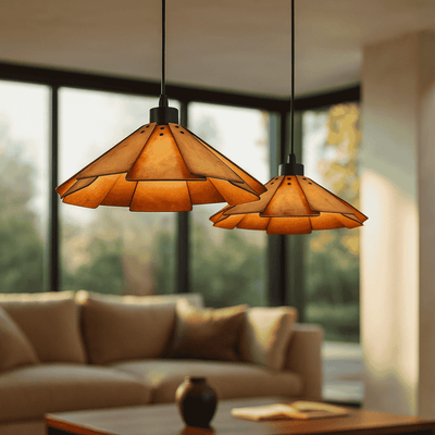 Translation missing: nl.Wabi-Sabi Walnut Pendant Lamp - Skonne Nordic Home, Ceiling Light Fixtures, Kveldro