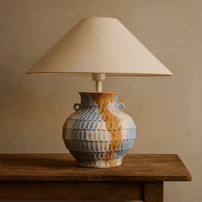 Translation missing: nl.Lervik Handcrafted Ceramic Table Lamp for Bedroom, Lamps, Vintage