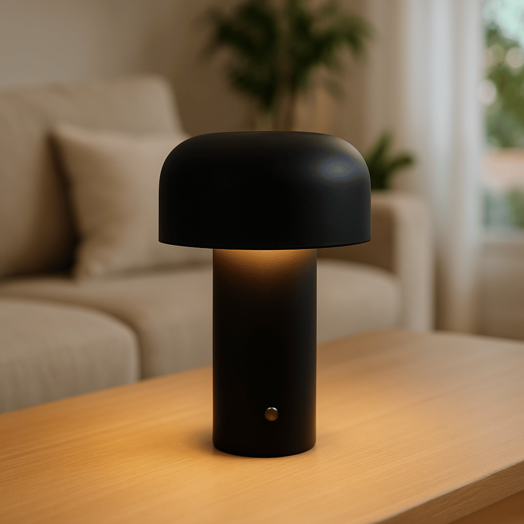 Lysglo Cordless Touch Dimmable LED Table Lamp, Black, Lamps, Rechargeable Dimming
