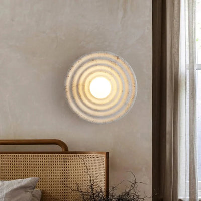 Translation missing: nl.Lysring Circular LED Wall Light for Bedroom Decor, Fixtures, Wabi-Sabi Style