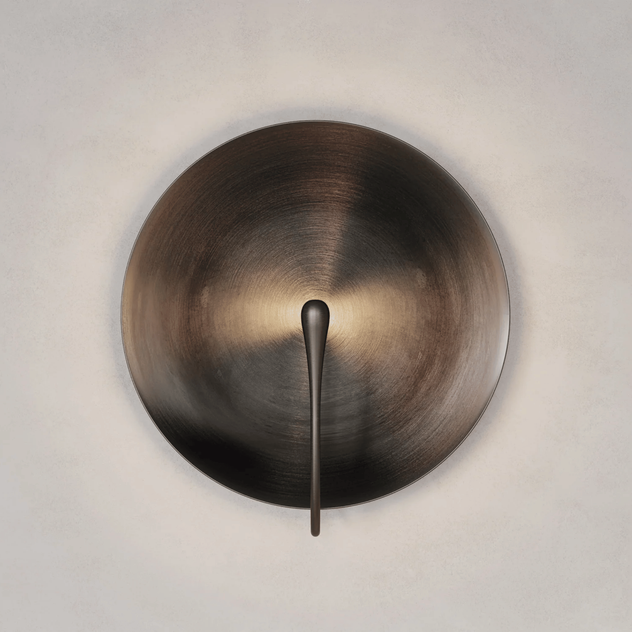 Modern Stainless Steel Round Disc Wall Light Lamp, Medium, Fixtures, Manglo