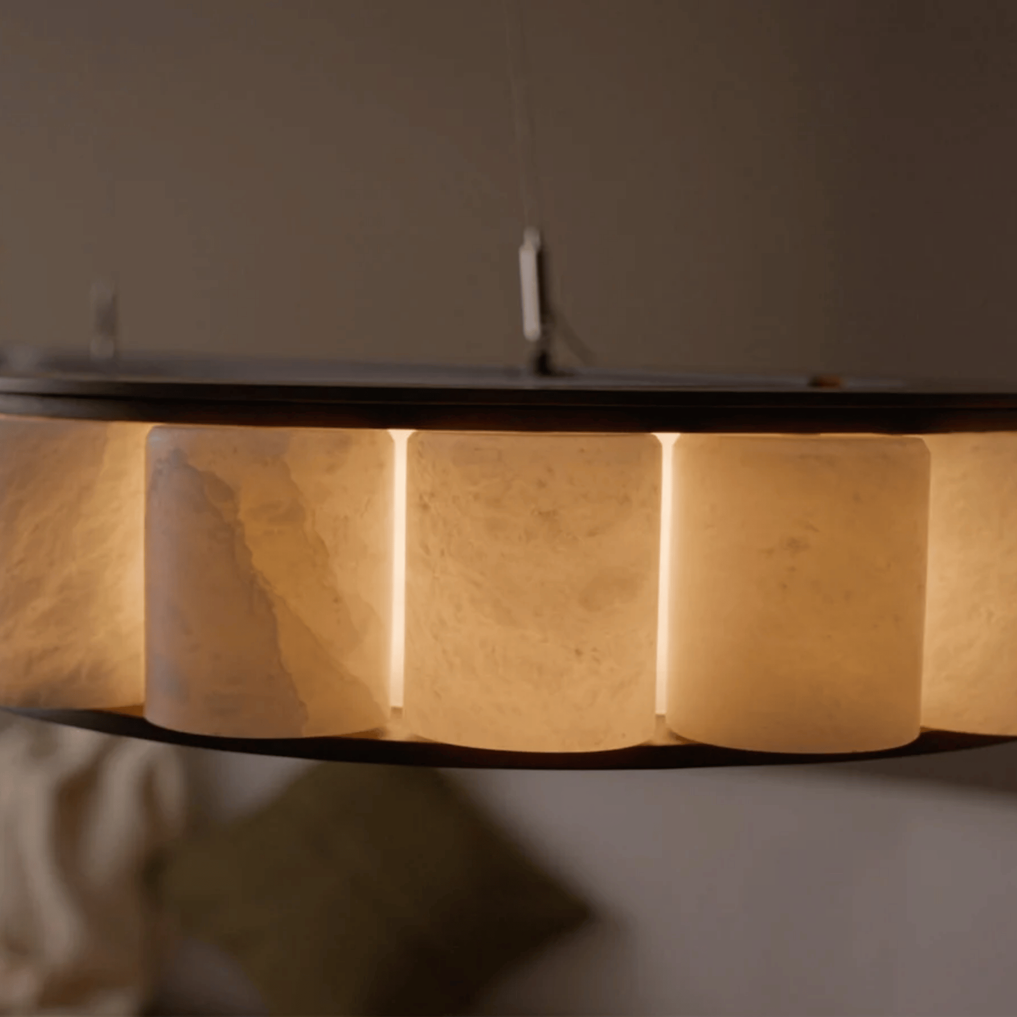 Marvei Oval Marble Pendant Light – Nordic LED Design, Ceiling Fixtures, for Dining