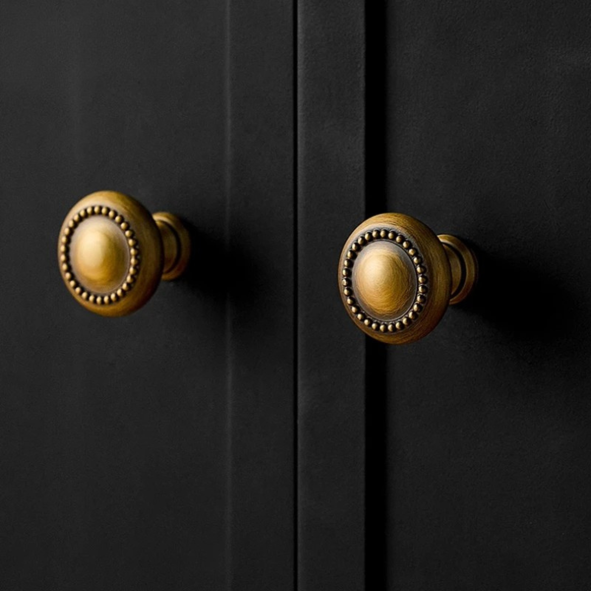 Olvra Antique Brass Vintage Cabinet Pull Handle, Knobs & Handles, Solid