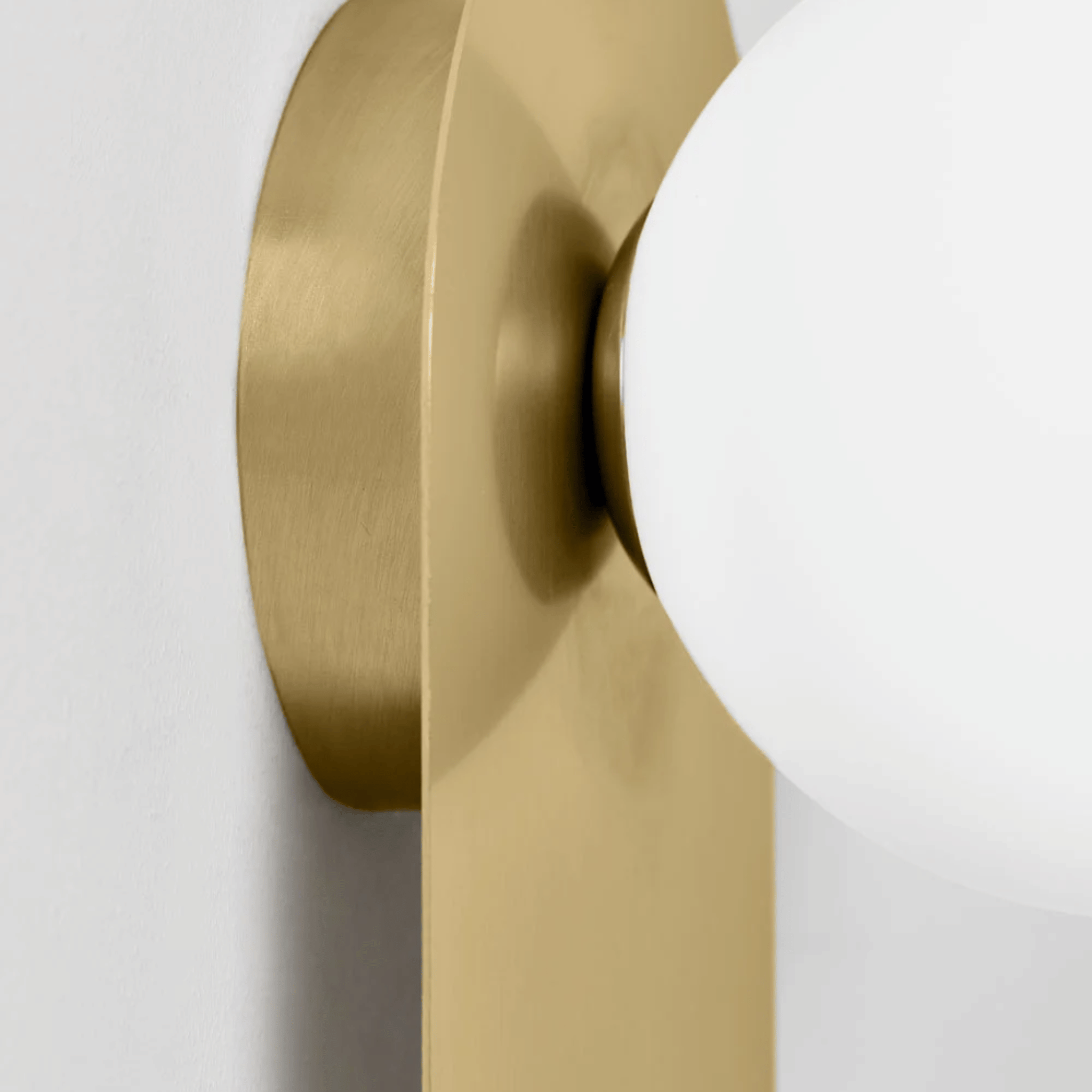 Ringa Frosted Glass LED Wall Sconce Black or Gold, Light Fixtures, Modern