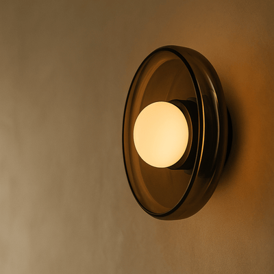 Translation missing: nl.Rolys French Glass Wall Sconce for Ambient Lighting, Oilve Green, Light Fixtures, Stained