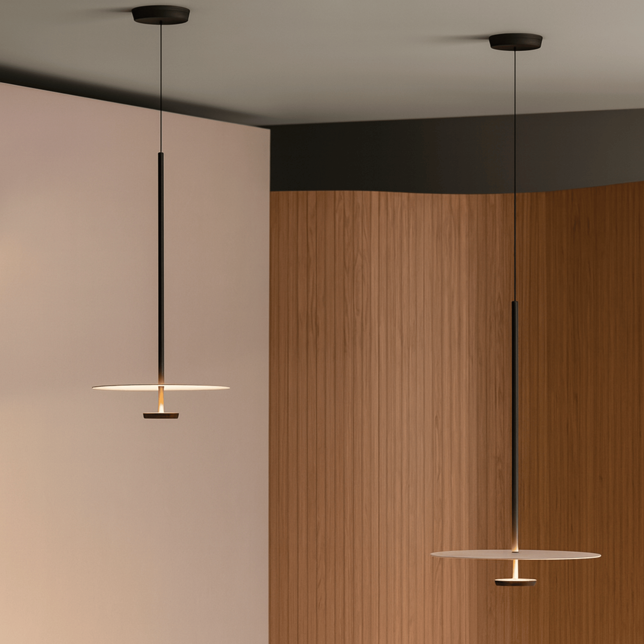 Skiva Scandinavian Saucer Pendant Light for Dining, Ceiling Fixtures, Nordic LED