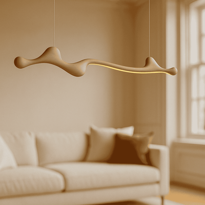 Translation missing: nl.Skoglyn Ash Wood Dimmable Linear Pendant Light, Ceiling Fixtures