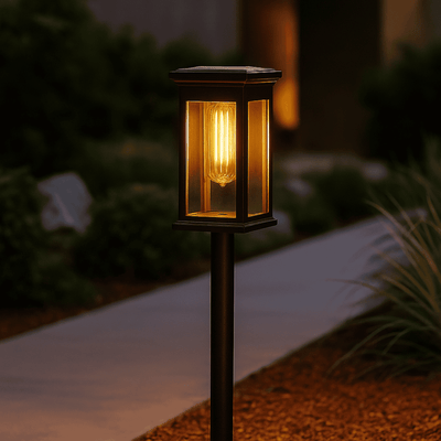 Translation missing: nl.Solsti Solar Outdoor Path Lights 2700K Warm White, 2 Pack, Landscape Pathway Lighting, Garden