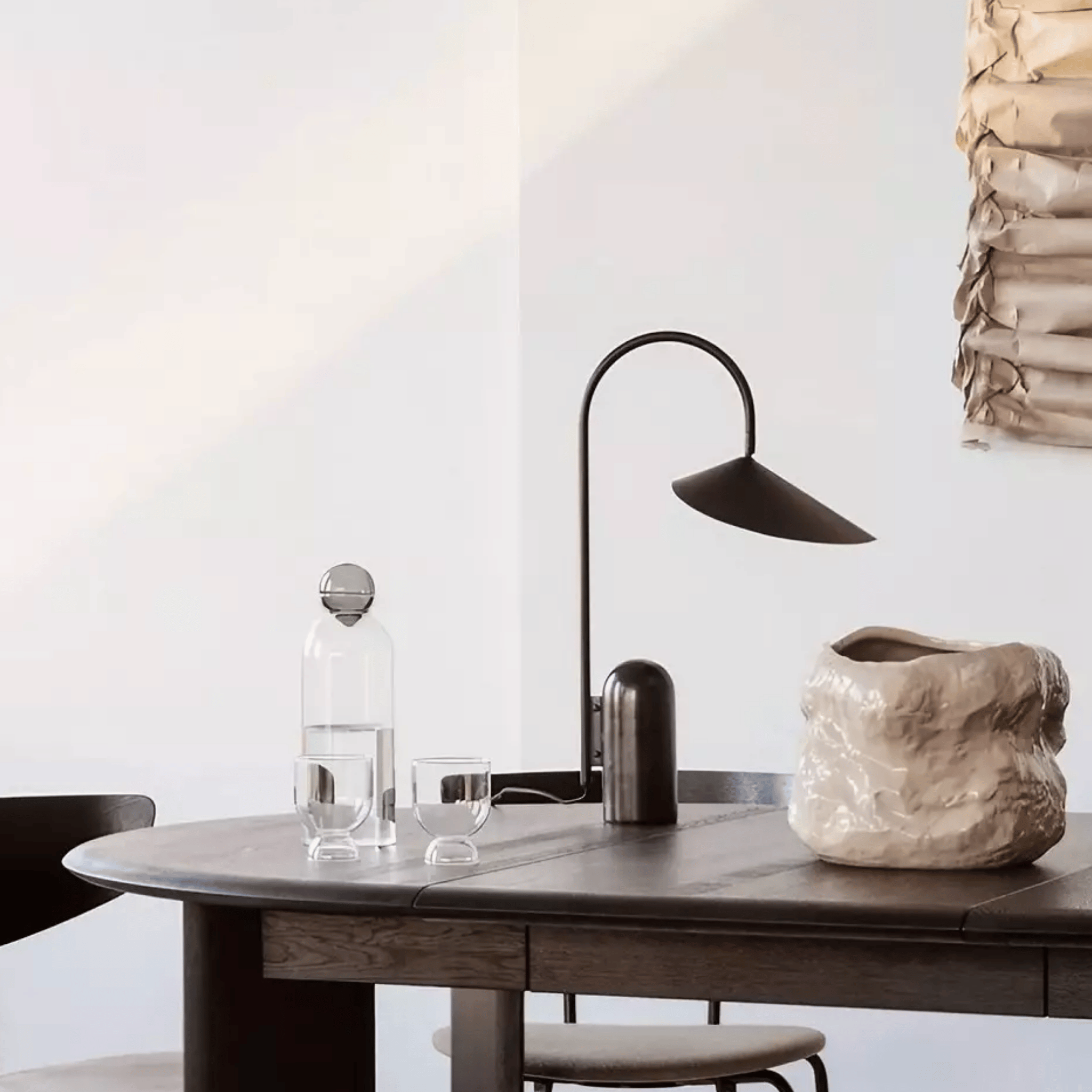 Nordic Marble Arc Table Lamp Minimalist Design, Lamps, Solvei Danish