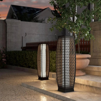 Translation missing: nl.Solvik Art Deco Solar Patio Floor Lamp - No Wiring, Landscape Pathway Lighting, Outdoor