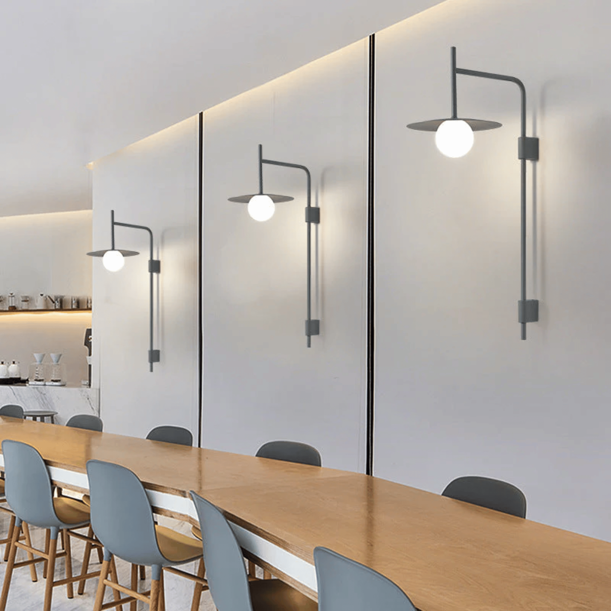 Nordic Dimmable LED Wall Sconce with Touch Dimmer, Light Fixtures, Solvik Frosted Glass