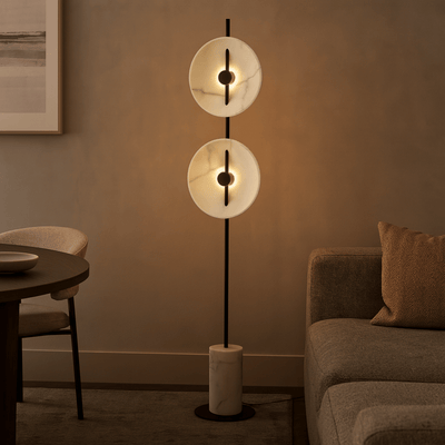 Translation missing: nl.Modern Sculptural Marble Floor Lamp Warm LED Light, Lamps, Stava Base 67