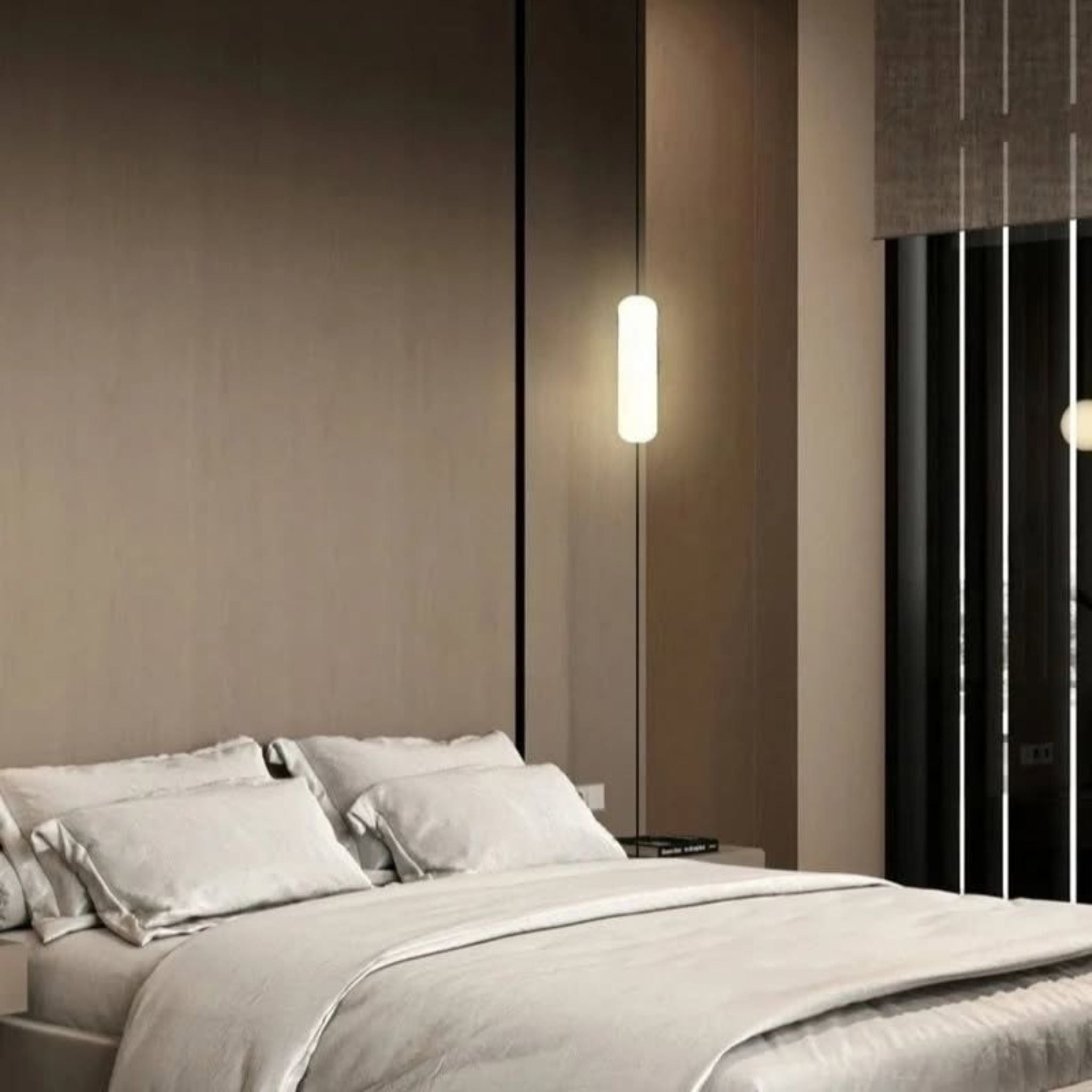 Stavlyn LED Floor-to-Ceiling Lamp Minimalist Nordic, 1 Heads / Warm Light, Floor Lamps, Linear to Ceiling