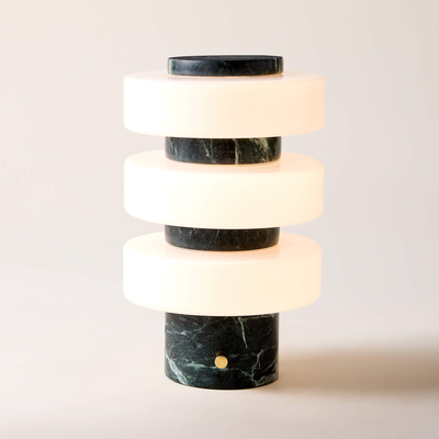 Translation missing: nl.Stacked Green Marble Table Lamp for Modern Interiors, Lamps, Steina Nordic