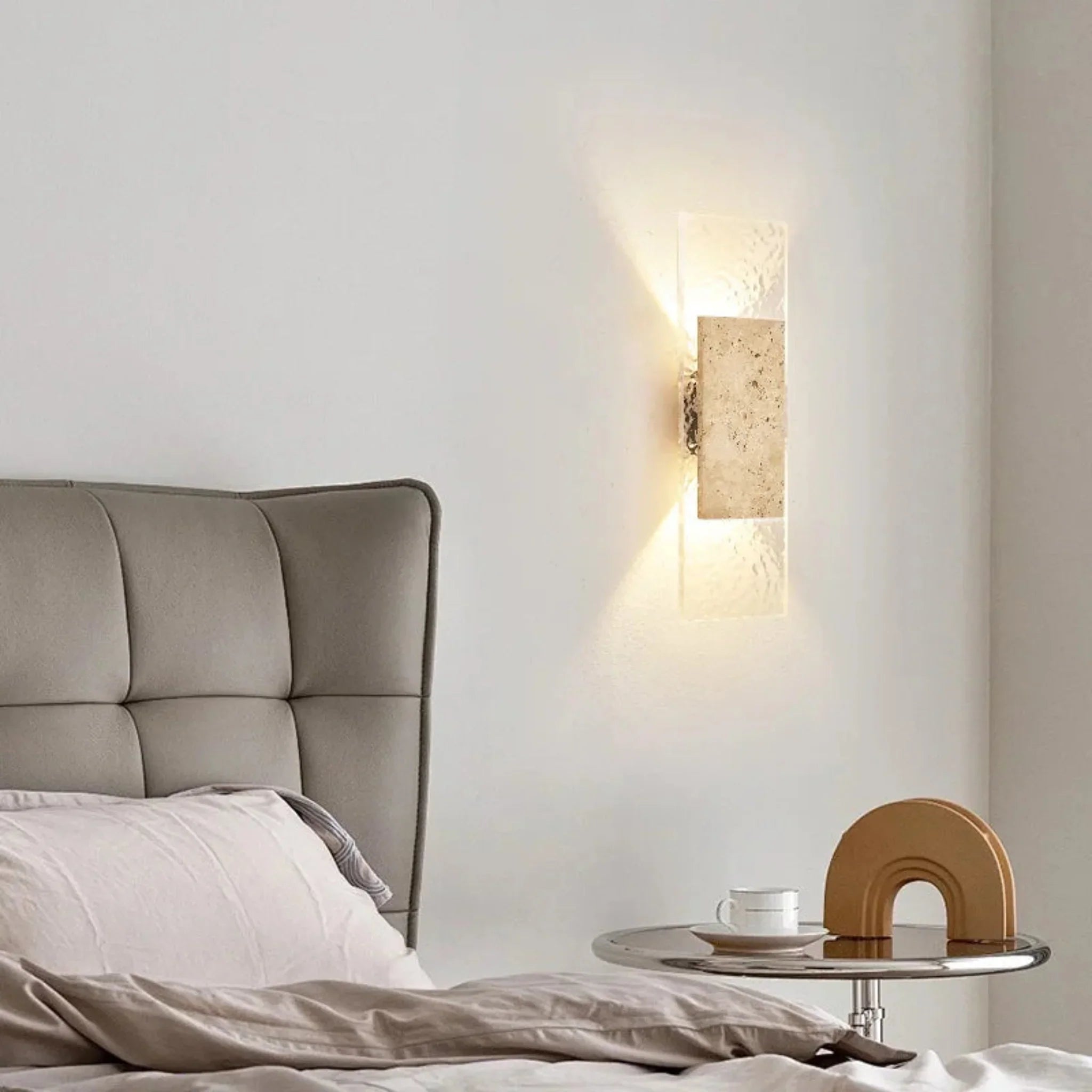 Outdoor Stone Wall Sconce IP65 Waterproof 18W LED, Light Fixtures, Steinglo