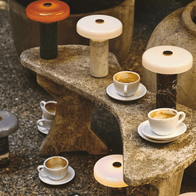 Translation missing: nl.Portable Marble Table Lamp Touch Dimmer by Skonne, Lamps, Stenglo Rechargeable Dimmable