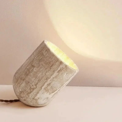 Translation missing: nl.Natural Travertine Stone Table Lamp for Living Room, Lamps, Stenvarm Accent