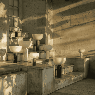 Translation missing: nl.Stenvei Nordic Marble Table Lamp with USB Port, Lamps, Touch Charging