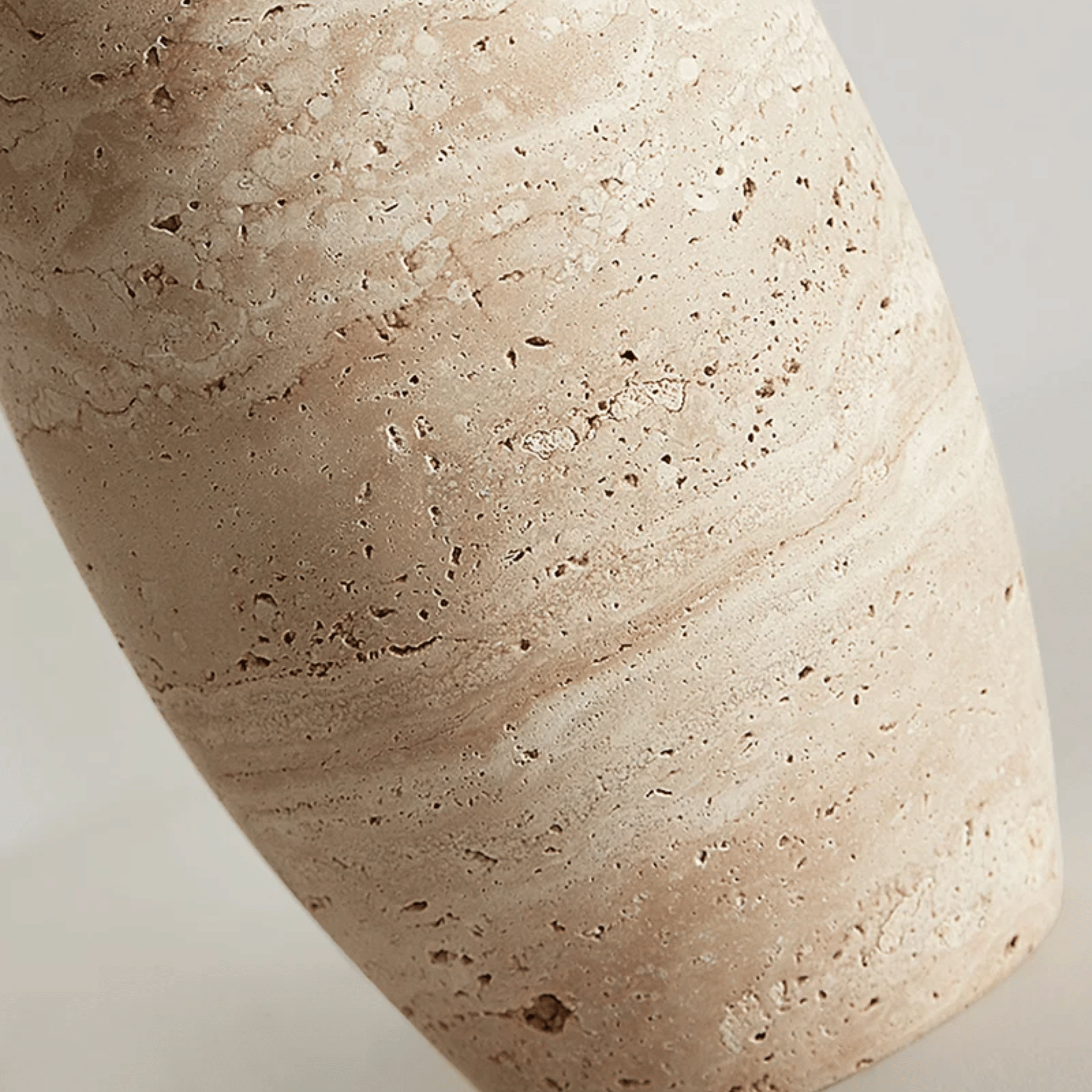 Travertine Natural Stone Table Lamp for Nordic Home, Lamps, Stenvei