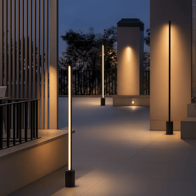 Translation missing: nl.LED Outdoor Path Post Light – IP65 Waterproof Lamp, Cold White / 29.5’’, Landscape Pathway Lighting, Stiglys Garden