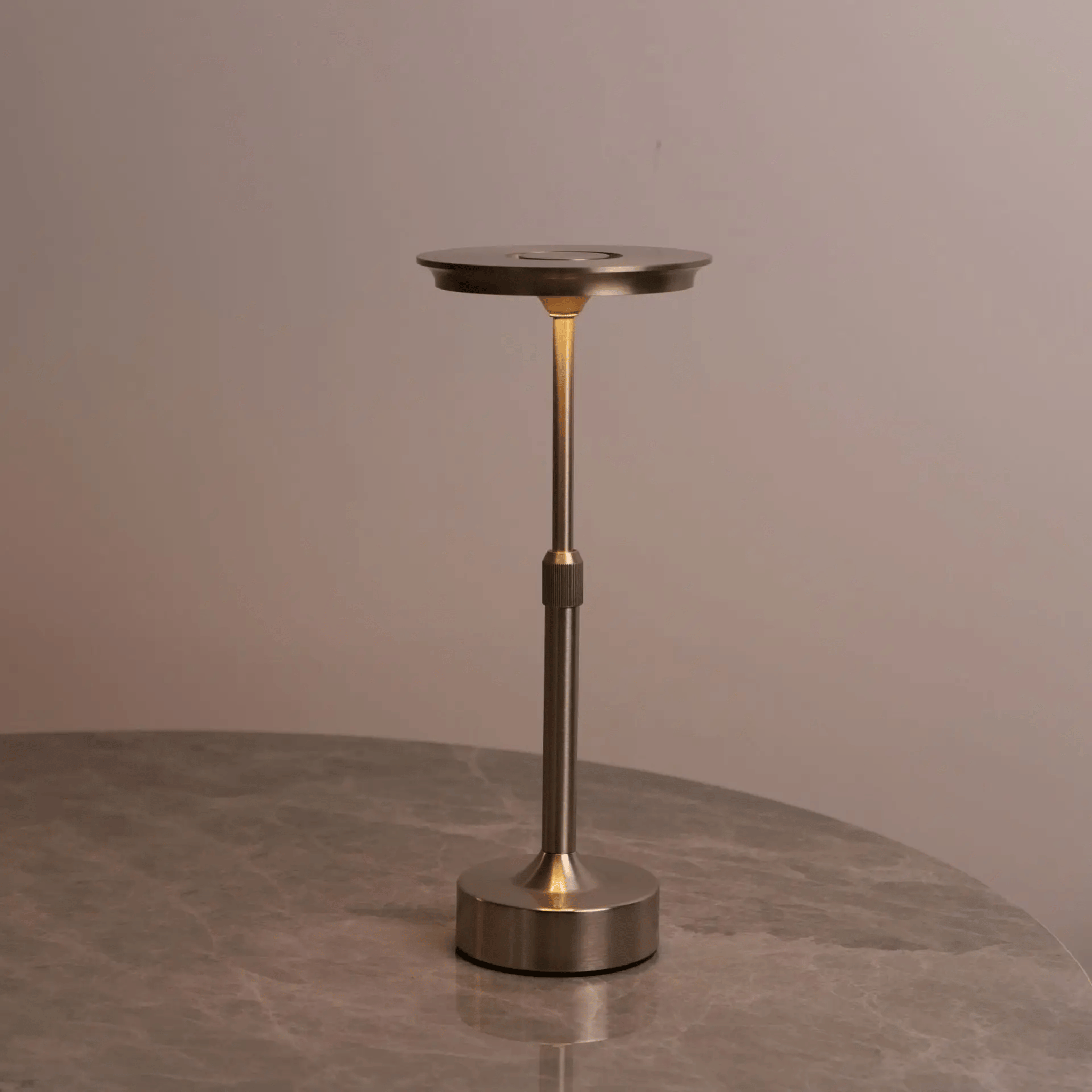Cordless LED Table Lamp with Touch Dimmer | Skonne, Silver, Lamps, Stilla Height-Adjustable