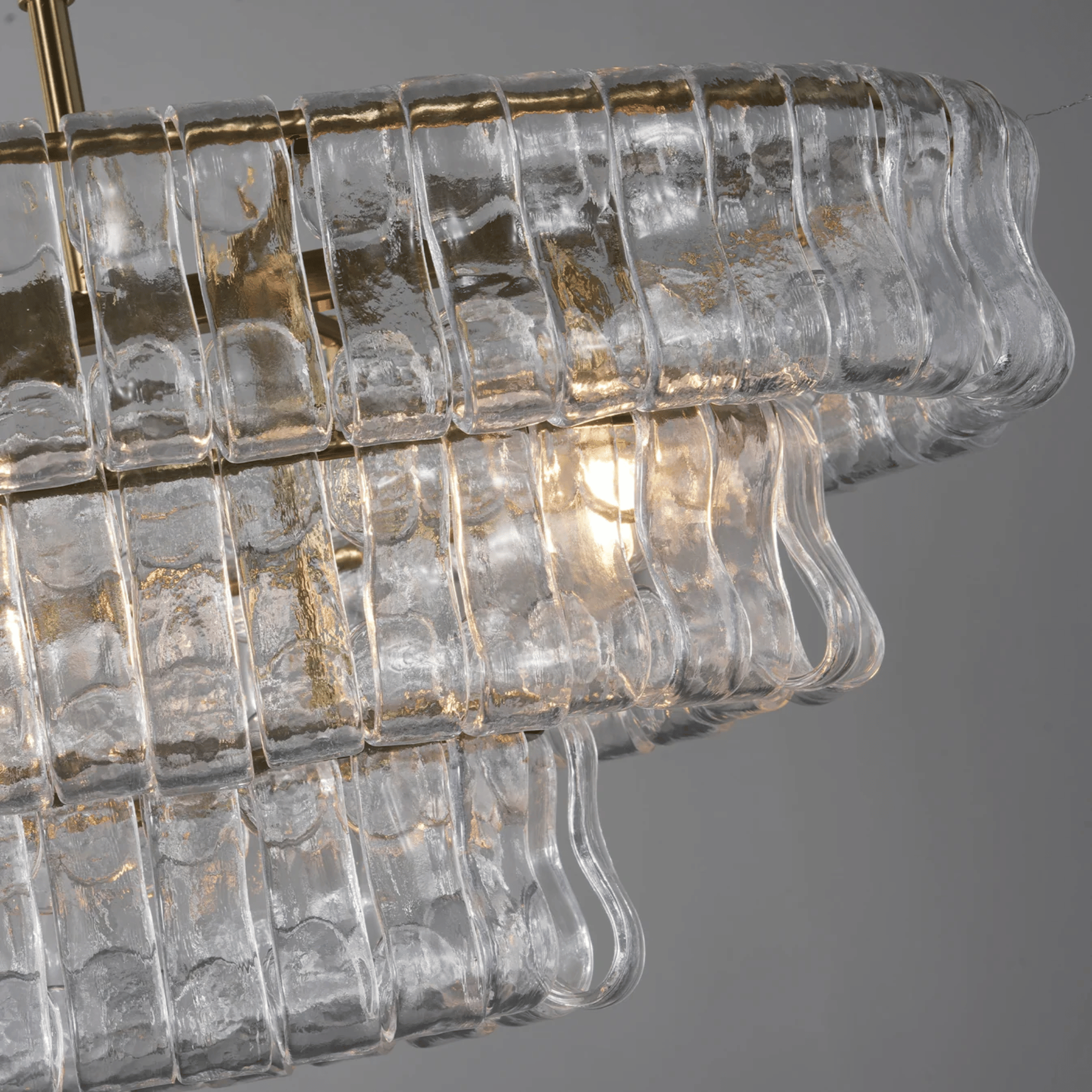 Stjerna Vintage Clear Glass Chandelier Dimmable LED, Chandeliers, French