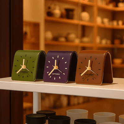 Translation missing: nl.Silent Ceramic Desk Clock — Nordic Minimalist Style, Wall Clocks, Tilje for Modern Homes
