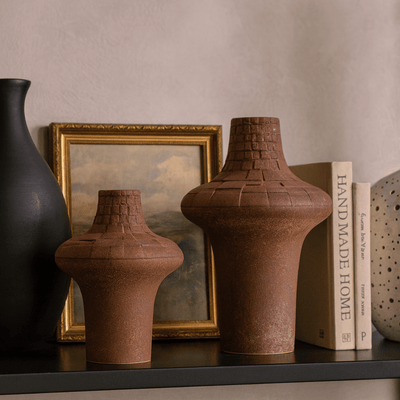 Translation missing: nl.Torva Plaid Ceramic Vase Handcrafted Artisan Decor, Vases, Rustic