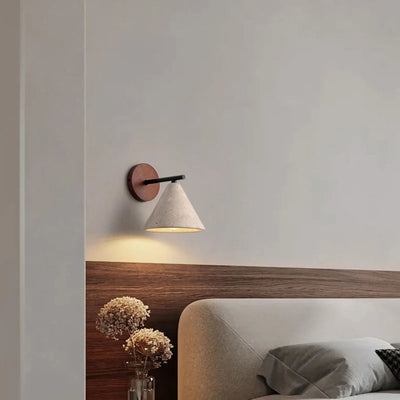 Translation missing: nl.Natural Travertine Wall Sconce - Nordic Stone Light, Fixtures, Torva Yellow
