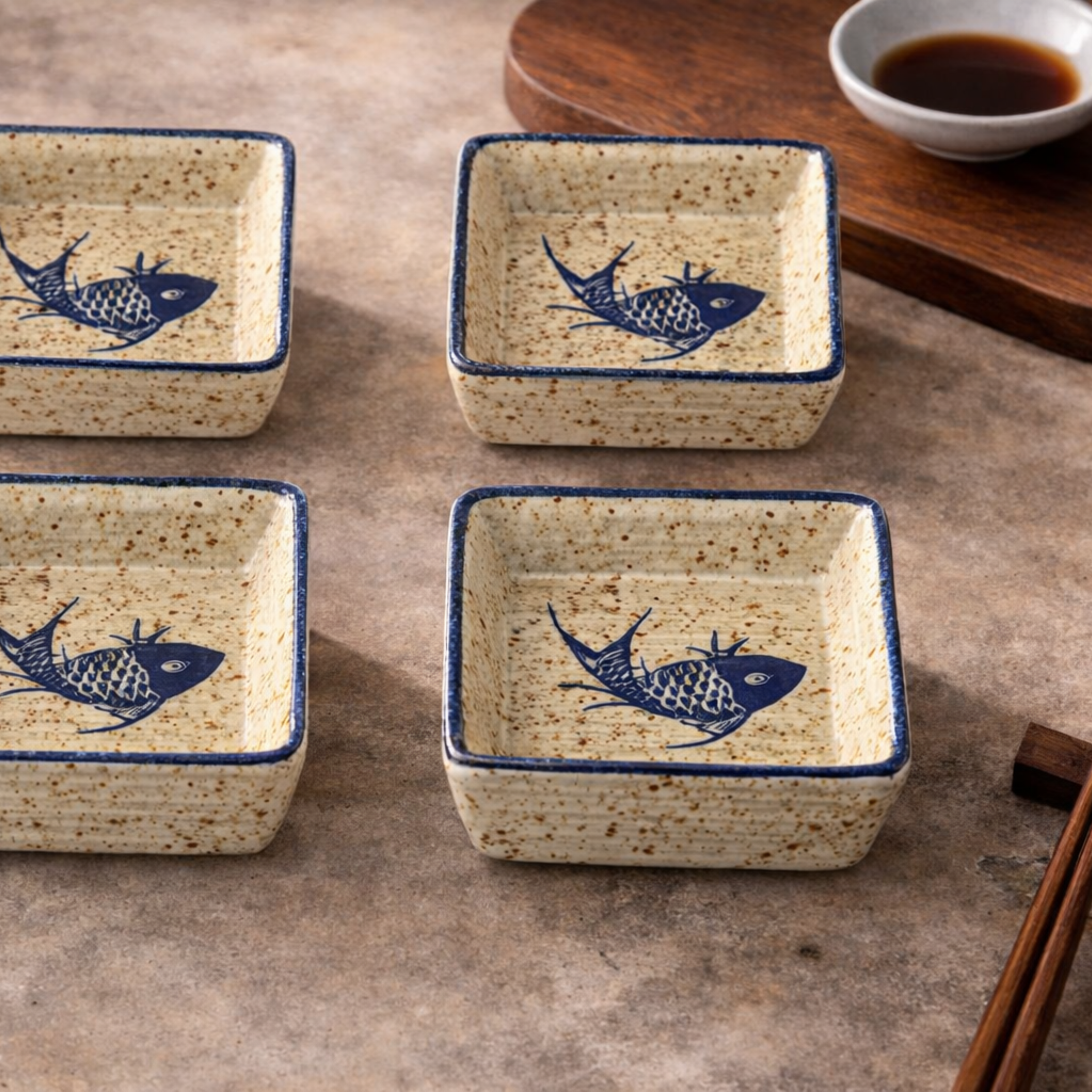 Japanese Ceramic Dipping Dish Set 4 Pieces Skonne, Dinnerware Sets, Torvid Dishes