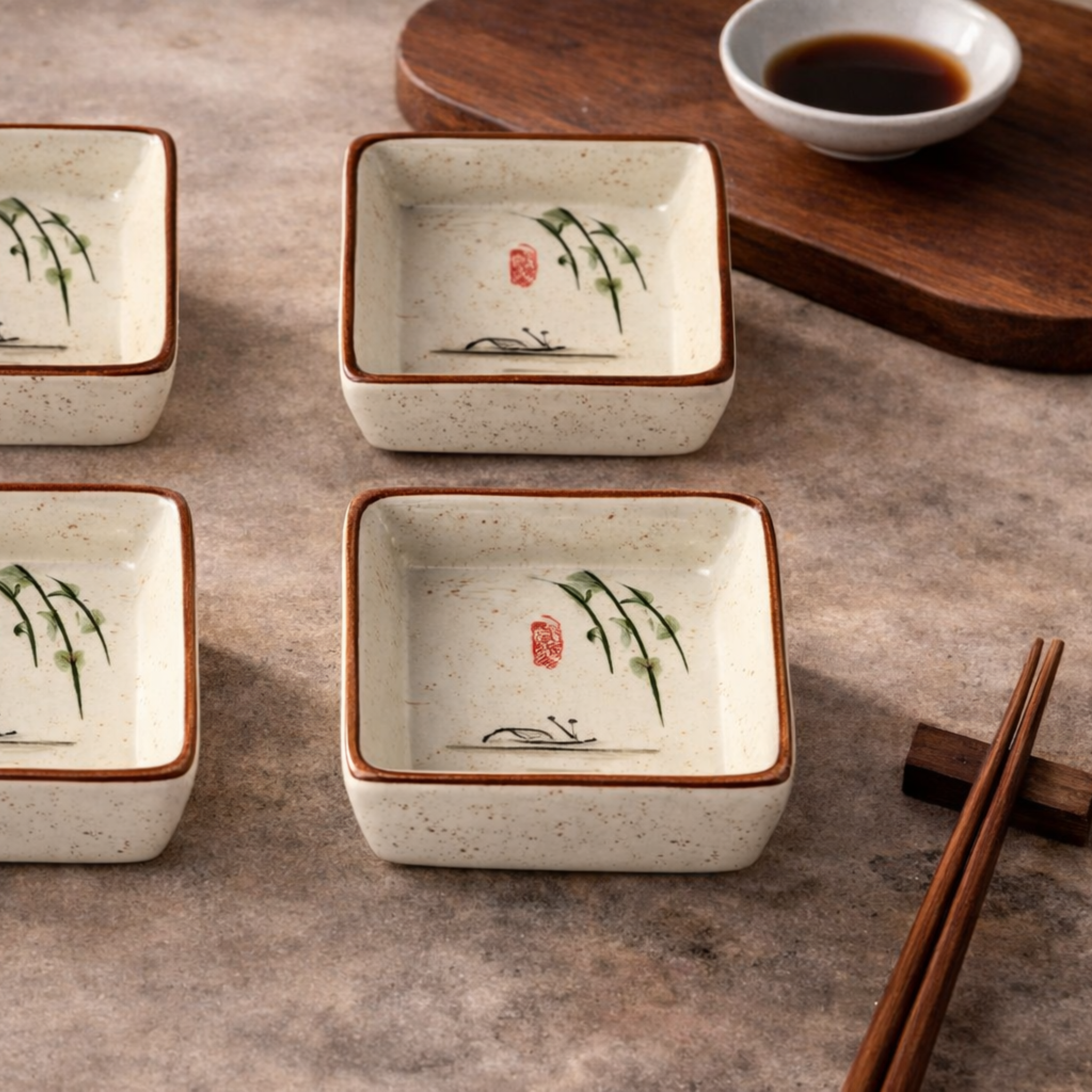 Japanese Ceramic Dipping Dish Set 4 Pieces Skonne, Dinnerware Sets, Torvid Dishes