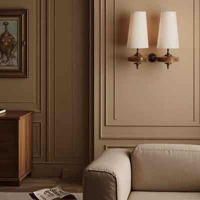 Translation missing: nl.Tviljo Dual Fabric LED Wall Lamp Warm Nordic, Light Fixtures