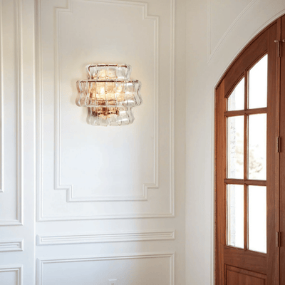 Translation missing: nl.Vågla Dimmable Clear Glass Wall Sconce — 4 Finishes, Light Fixtures, Sculptural