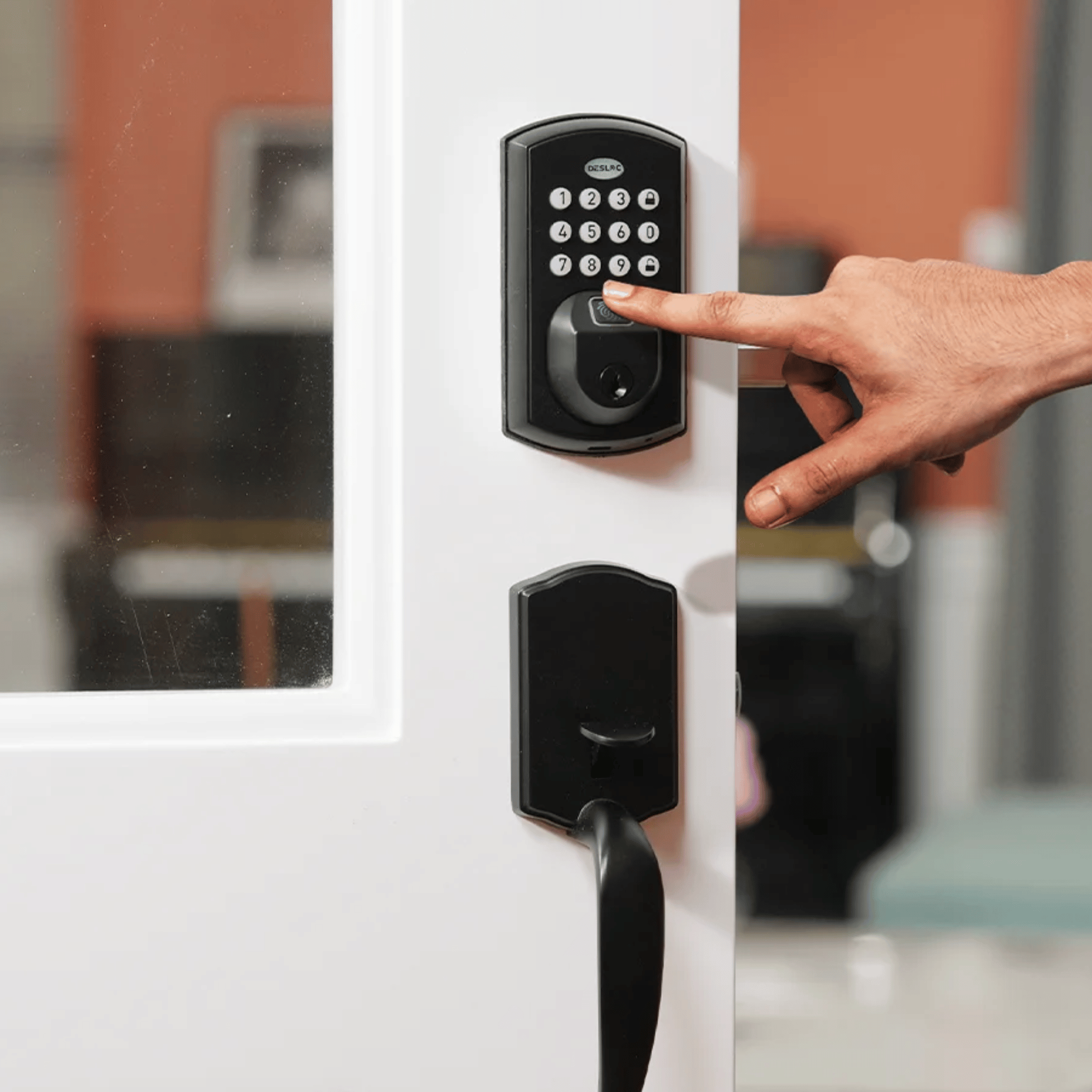 Keyless Smart Door Lock Handle Set with Fingerprint, Deadbolts, Vaktra Entry