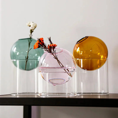 Translation missing: nl.Nordic Borosilicate Glass Flower Vase by Skonne, Vases, Vårka Round for Flowers