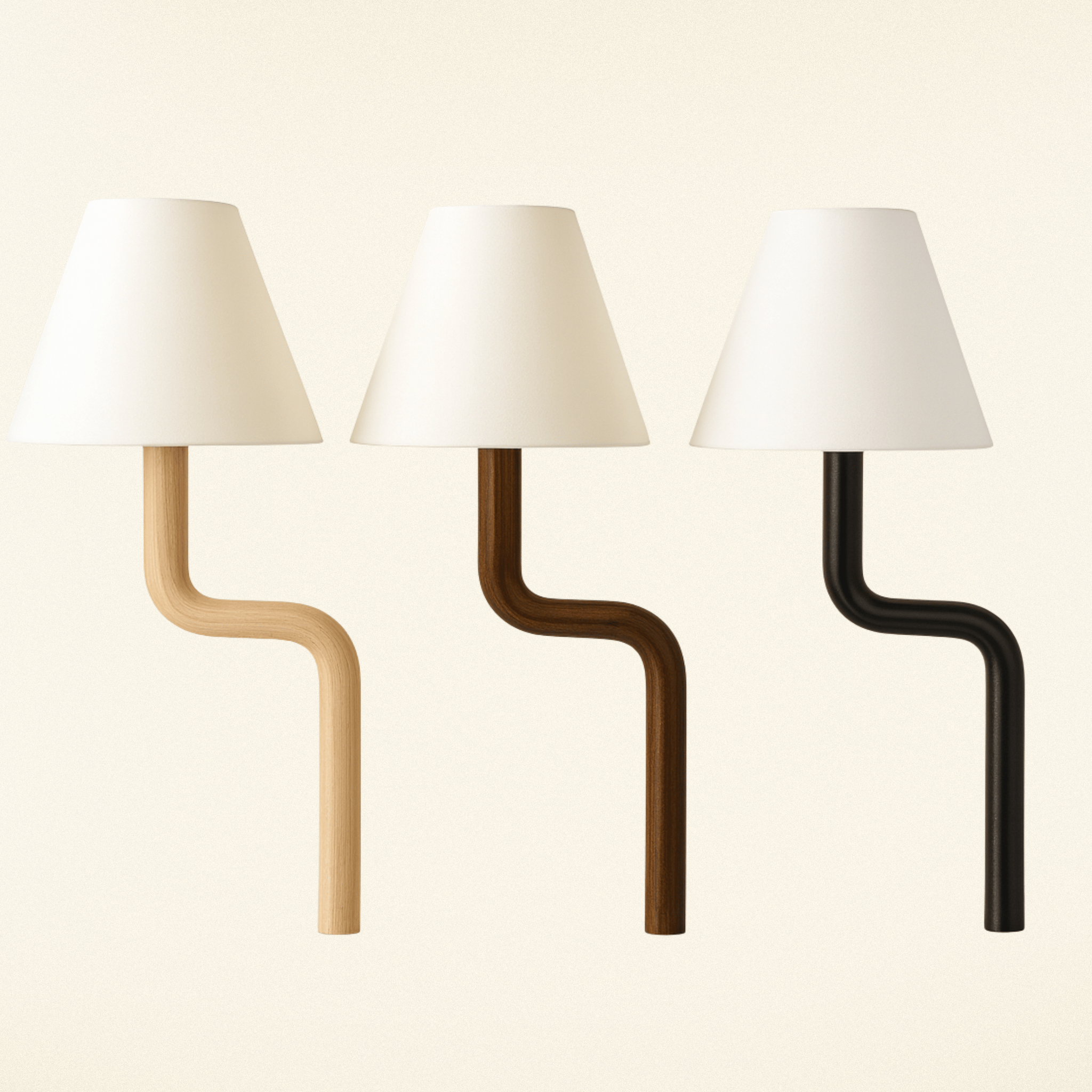 Varma Artisan Solid Wood Table Lamp Warm LED Light, Lamps, Nordic