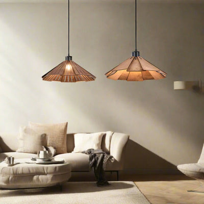 Translation missing: nl.Walnut Wood Pendant Light - Scandinavian Minimalist, Ceiling Fixtures, Vedra Natural Nordic