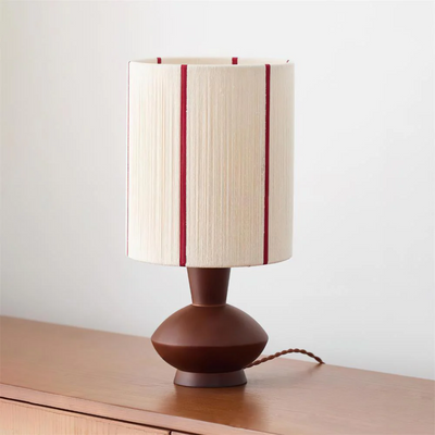 Translation missing: nl.Rustic Solid Wood Table Lamp with Hemp Rope Accent, Lamps, Vedra Vintage